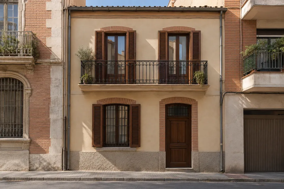 Casa unifamiliar reformada en un barri antic de Sabadell